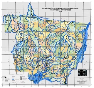 Mapa Politico de Mato Grosso