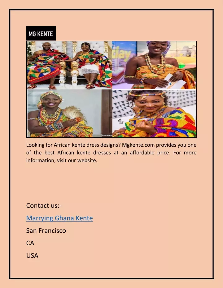 looking for african kente dress designs mgkente