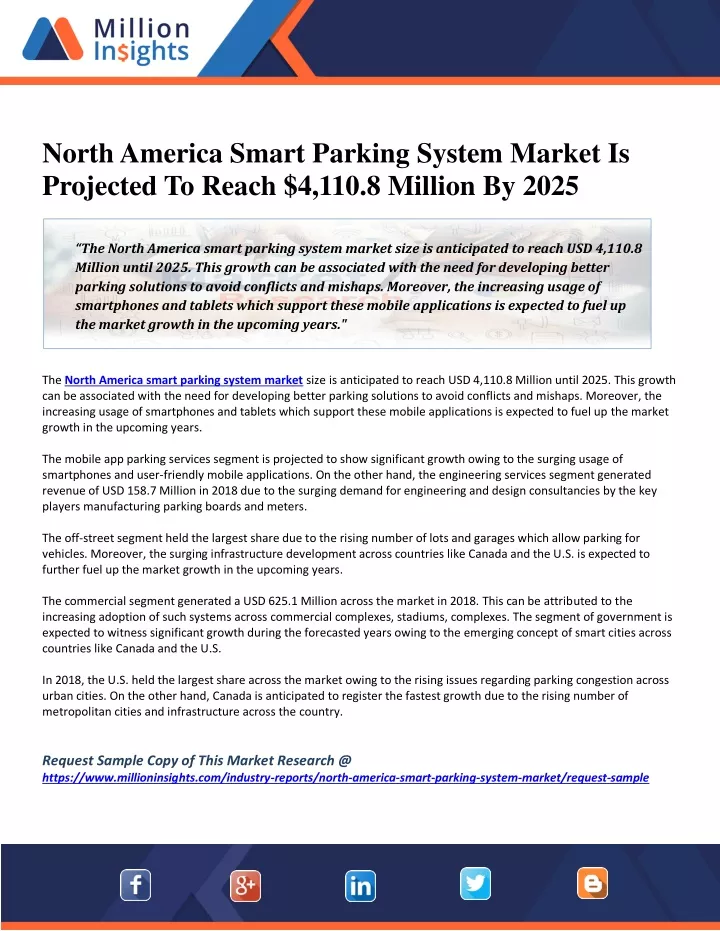 north america smart parking system market