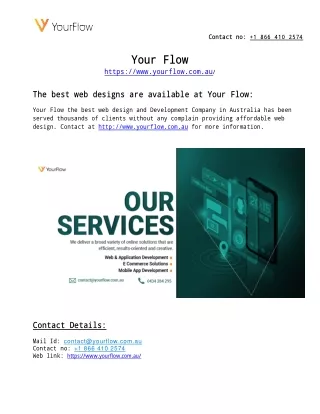 Your Flow is providing the best mobile app development