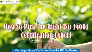How to Pick the Right ISO 14001 Certification Expert