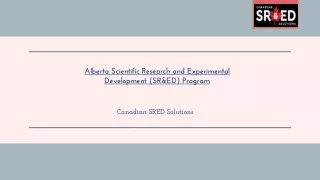 canadian sred solutions