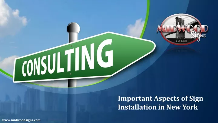 important aspects of sign installation in new york