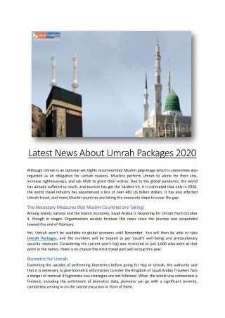 Cheap Umrah Packages 2020 Faremakers