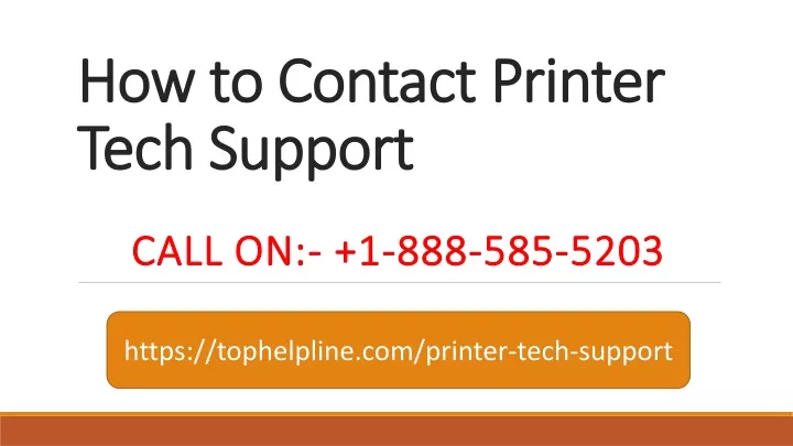how to contact printer how to contact printer