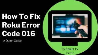 how to fix roku error code 016