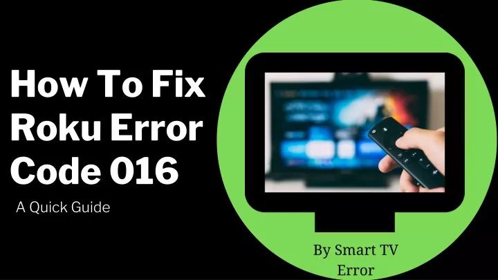 how to fix roku error code 016