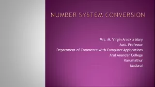 Number system conversion