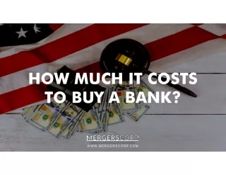 how much it costs to buy a bank