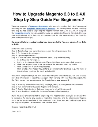 how to upgrade magento 2 3 to 2 4 0 step by step