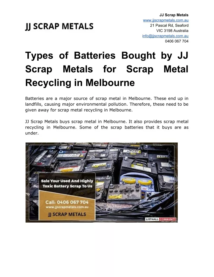 jj scrap metals www jjscrapmetals