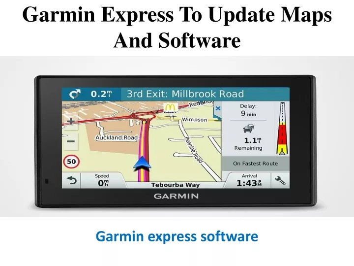 garmin express to update maps and software