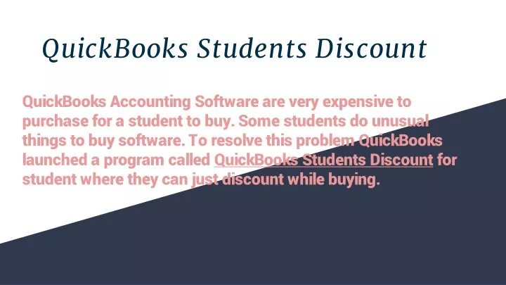 quickbooks students discount
