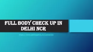 full body check up in delhi ncr