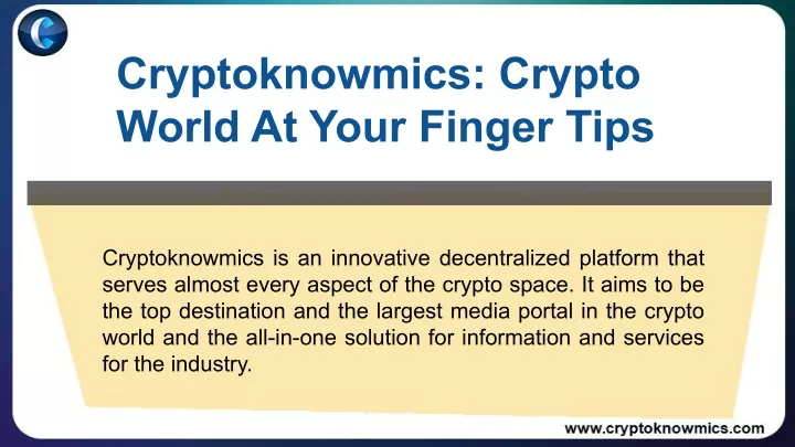 cryptoknowmics crypto world at your finger tips