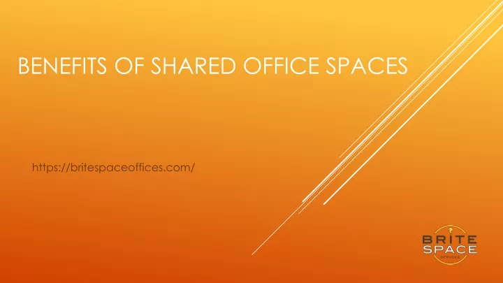 benefits of shared office spaces
