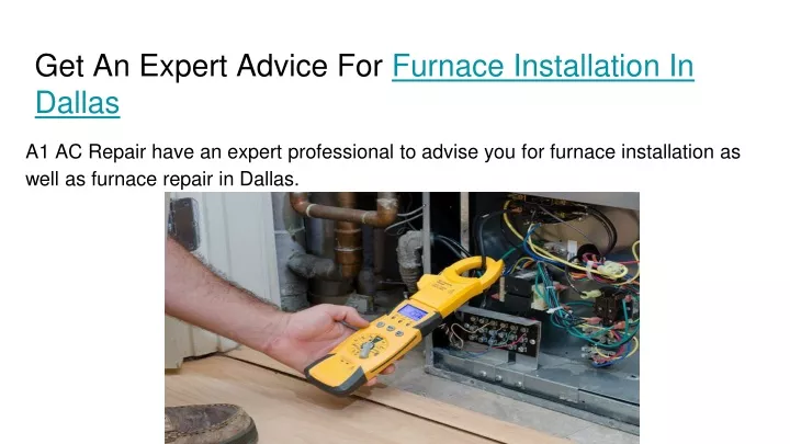 get an expert advice for furnace installation in dallas