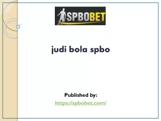 judi bola spbo