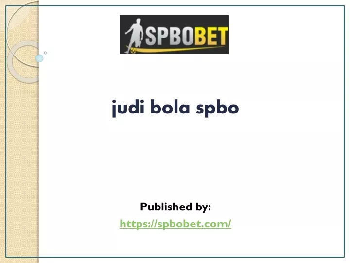 judi bola spbo published by https spbobet com