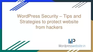 wordpress security tips and strategies to protect website from hackers