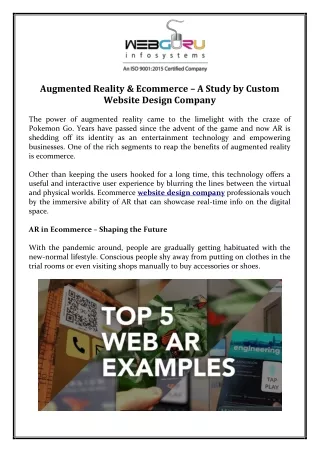 augmented reality ecommerce a study by custom