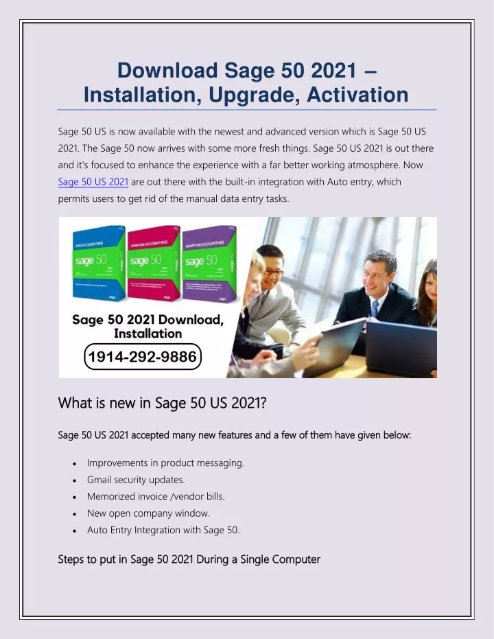 download sage 50 2021 installation upgrade