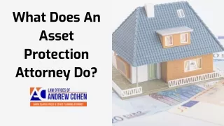 What Does An Asset Protection Attorney Do?