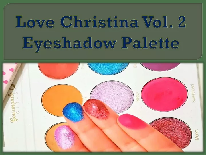 love christina vol 2 eyeshadow palette