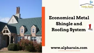 economical metal shingle and roofing system