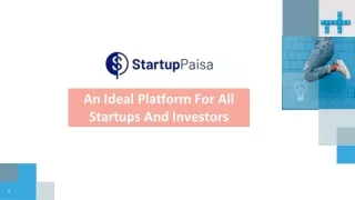Startup Paisa to Live Your Startup Dream