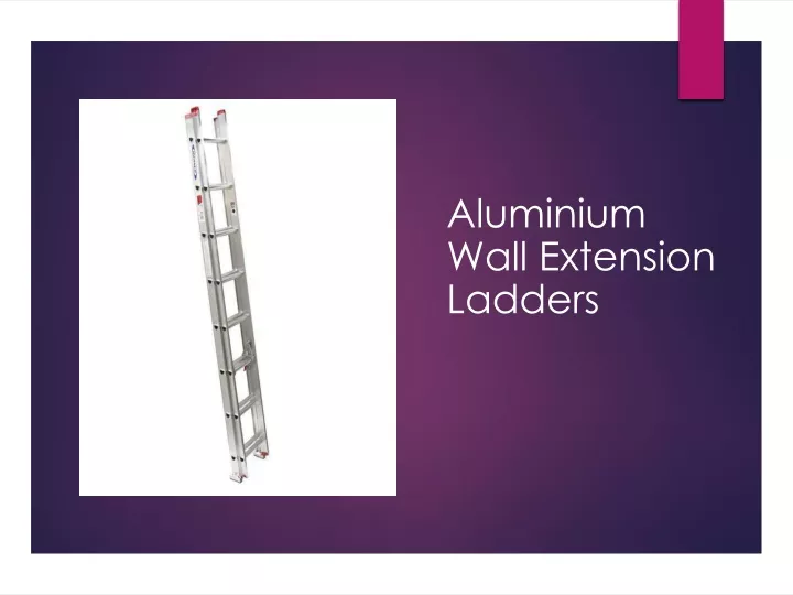 aluminium wall extension ladders