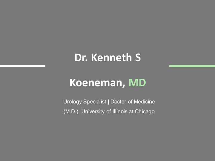 dr kenneth s