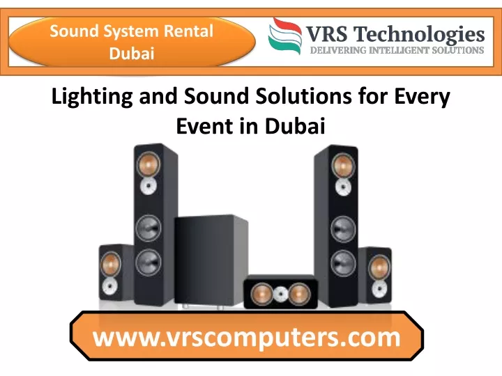 sound system rental dubai