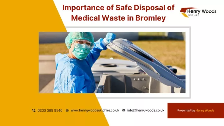 importance of safe disposal of medical waste
