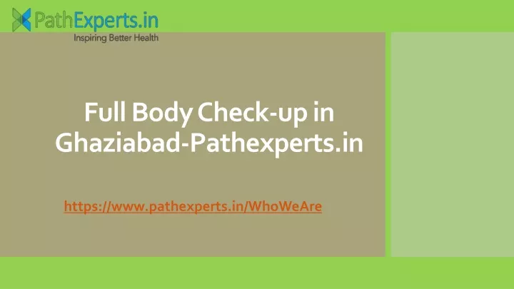 full body check up in ghaziabad pathexperts in