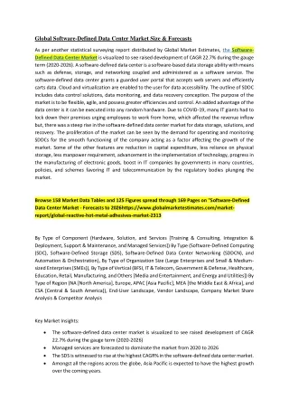 global software defined data center market size