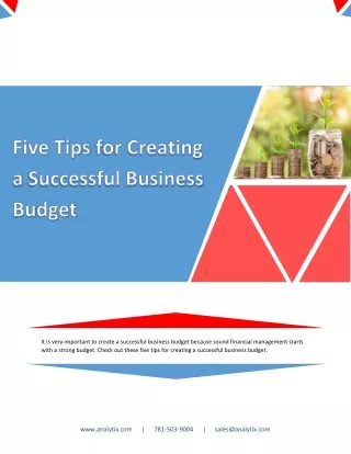 it is very important to create a successful