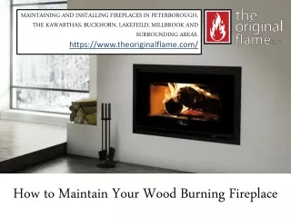 The Original Flame - Wood Burning Fireplace