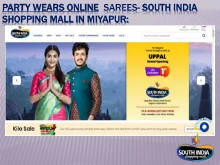 Party wears Online  sarees- South India Shopping Mall in Miyapur: