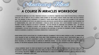 a course in miracles workbook