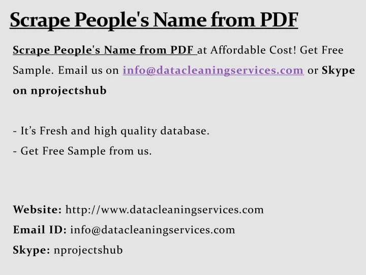 scrape people s name from pdf