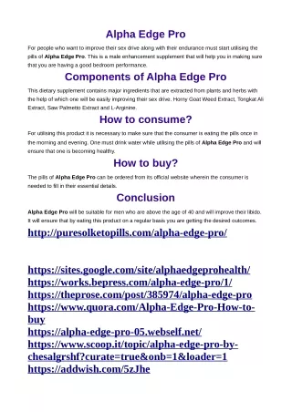 Alpha Edge Pro