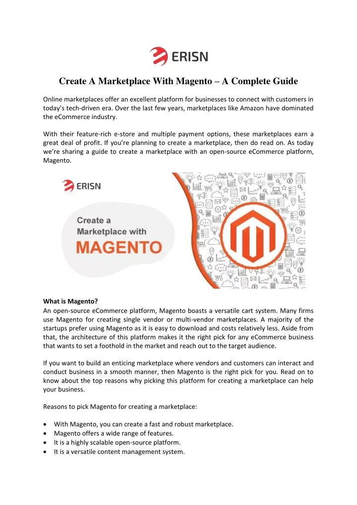 create a marketplace with magento a complete guide