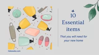 10 Essential Items That You Will Need for Your New Home