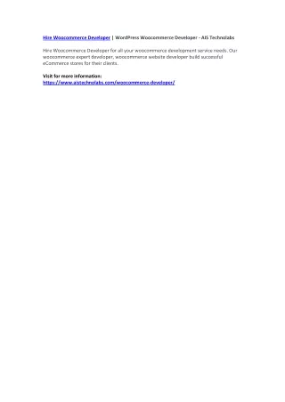 hire woocommerce developer wordpress woocommerce