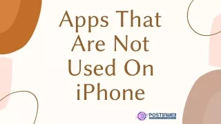 apps that are not used on iphone