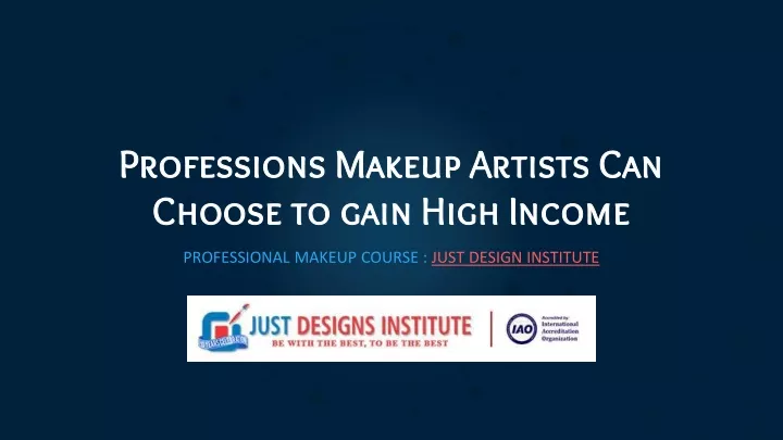 professions makeup artists can choose to gain high income