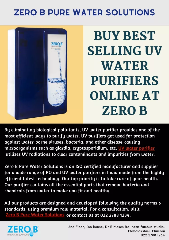 zero b pure water solutions