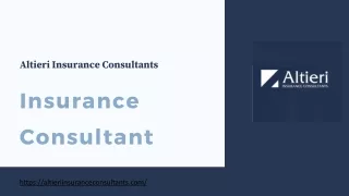 Insurance consultant | Altieri Insurance Consultants