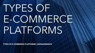 Types of Best E-Commerce Platforms